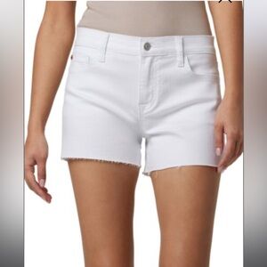 Hudson White Raw Edge Jean Short - Size 27